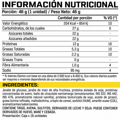 ENA Protein Bar Banana - Nutricional
