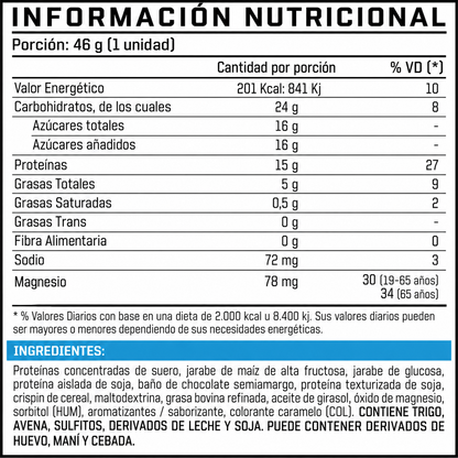 ENA Protein Bar Coco - Nutricional