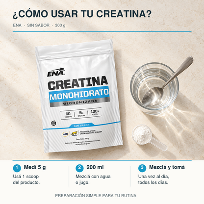ENA Creatina Micronizada Monohidrato 300 g