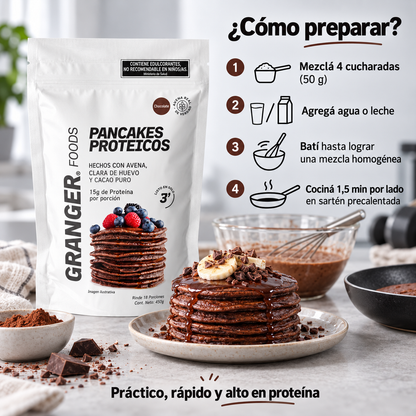 Granger Pancakes 400 g Chocolate - Como usar
